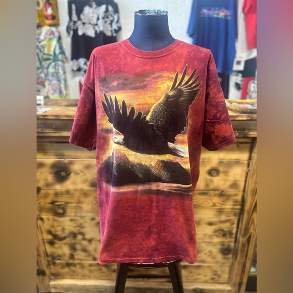 The Mountain Other - The Mountain T Shirt Men's XXL Soaring Eagle Short Sleeve Vintage USA Y2K